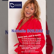 Nathalie Boileau Donne Tout... Sauf la Recette - La Divine Com&eacute;die, Paris